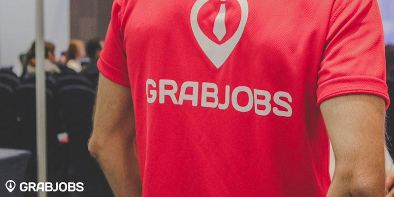 primera edición de la camiseta roja de grabjobs