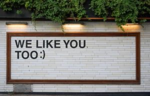 a banner saying"we like you too" Feature Image For: Hiring with data-driven insights