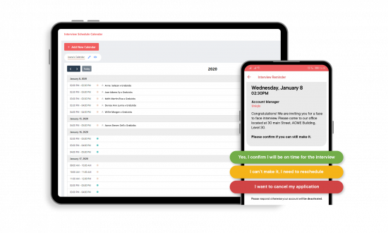 Online Interview Confirmations Online Interview Confirmations