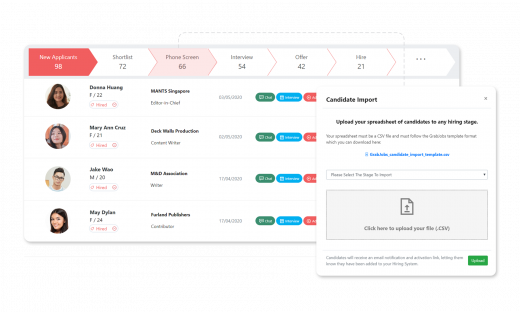 Upload External Resumes & Spreadsheets Upload External Resumes & Spreadsheets